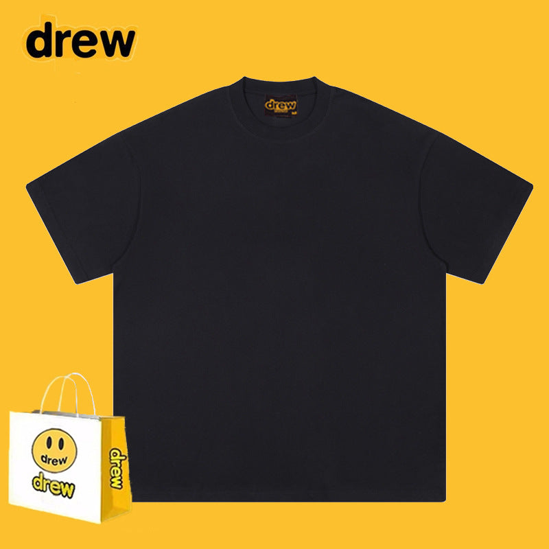 Drew T-shirts Funny Smiley Printed Short Sleeve