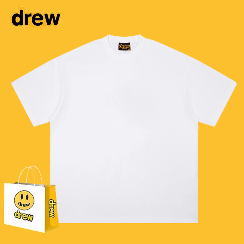 Drew T-shirts Short-Sleeved Clothes Hand-Shaped Brush Smiling Face
